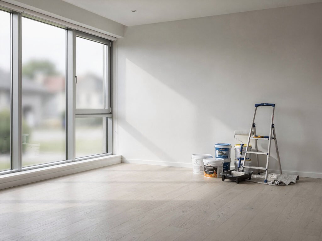 Renovated modern living room (illustrative)