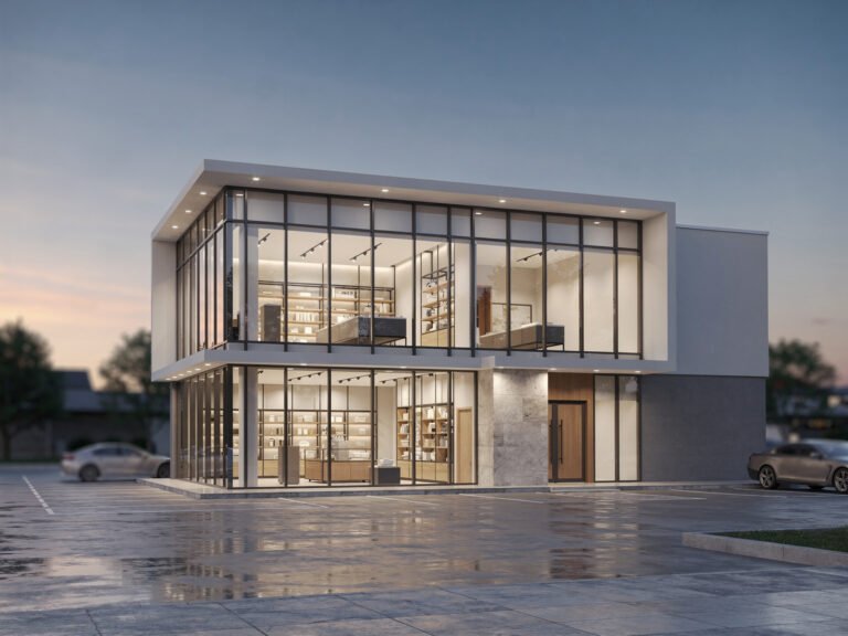 Retail showroom building (illustrative)