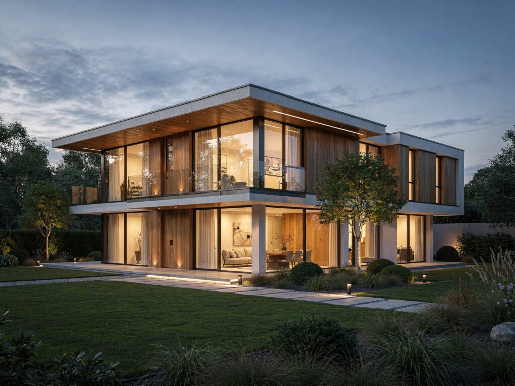 Modern luxury villa (illustrative)